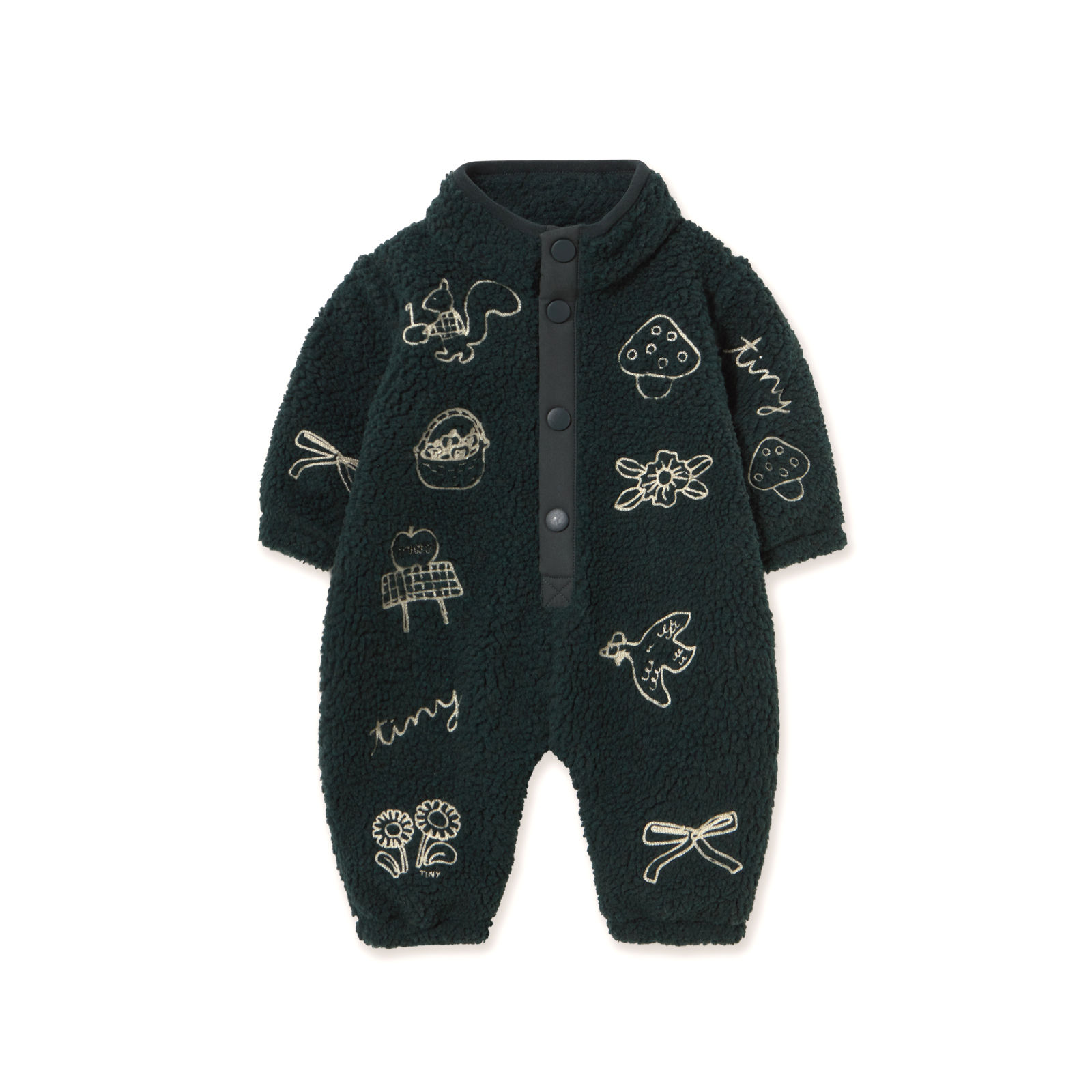 TINY COTTONS TINY APPLES SHERPA ONE-PIECE