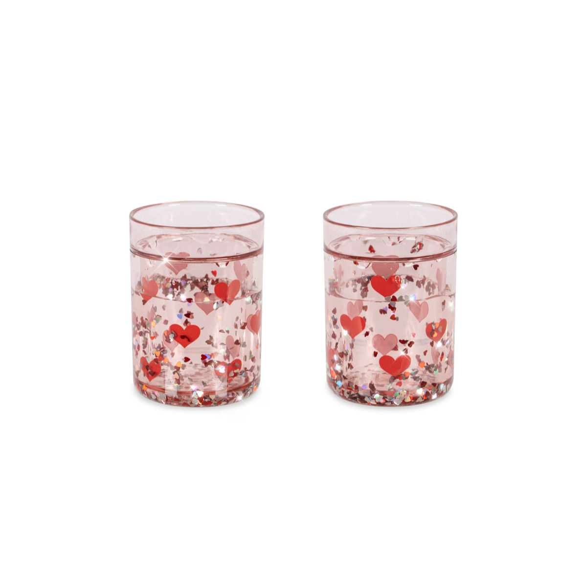 KONGES SLØJD 2 PACK GLITTER CUPS HEART