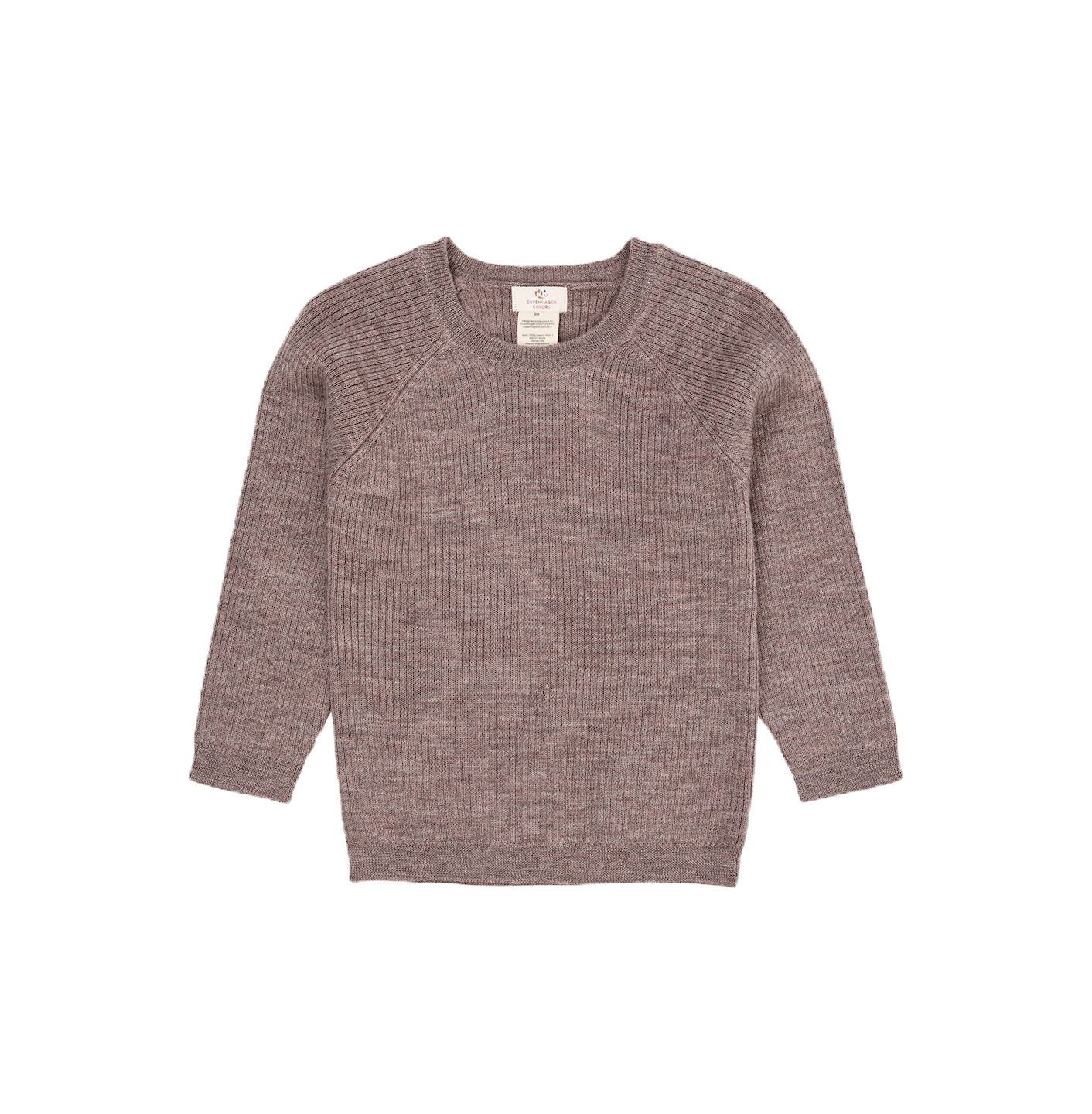 COPENHAGEN COLORS MERINO CLASSIC RIB BLOUSE NATURAL