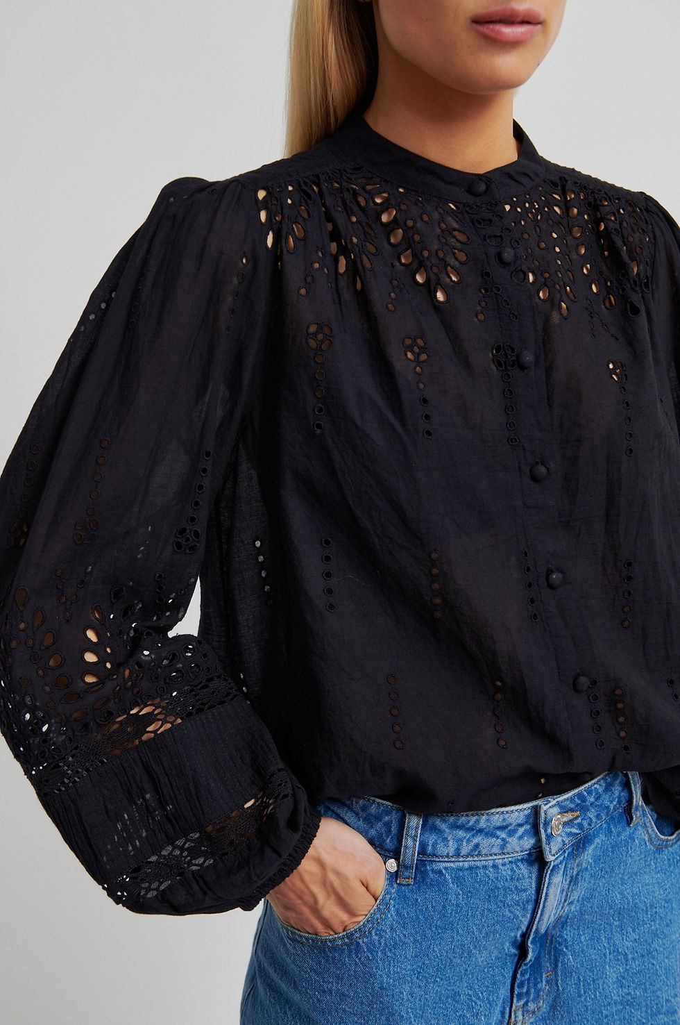 Thumbnail: SECOND FEMALE CAMIL SHIRT BLACK