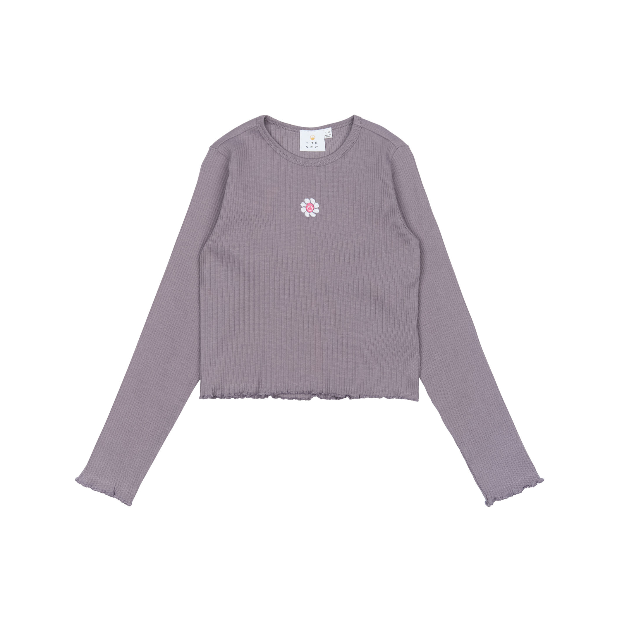 THE NEW TNPERRIN SHORT LS RIB TEE GRAY RIDGE