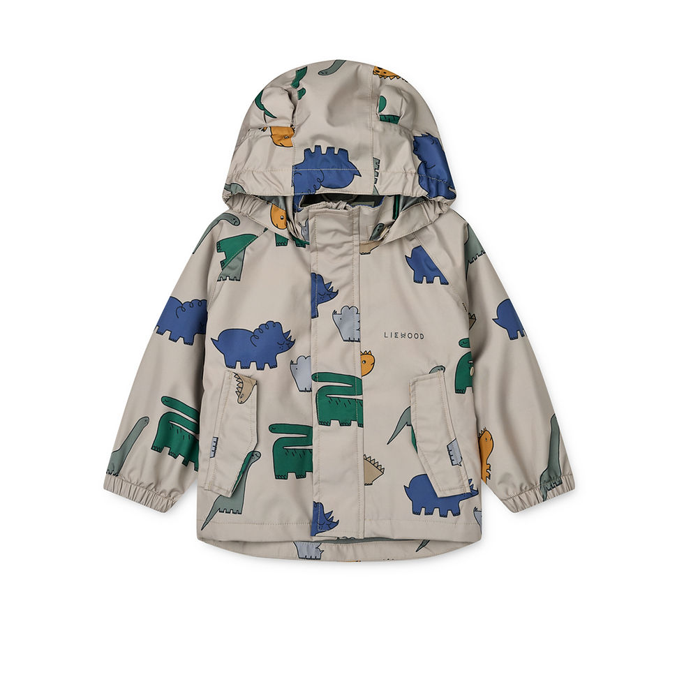 Thumbnail: LIEWOOD MANU RAINWEAR SET DINOSAURS