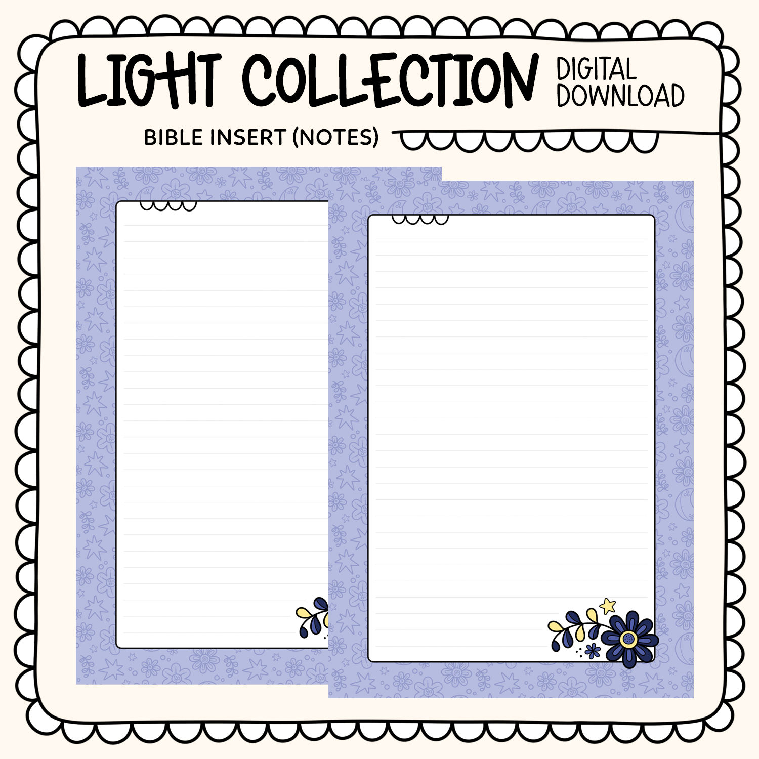 DIGITAL DOWNLOAD - LIGHT COLLECTION - BIBLE TIP IN SET (NOTES)