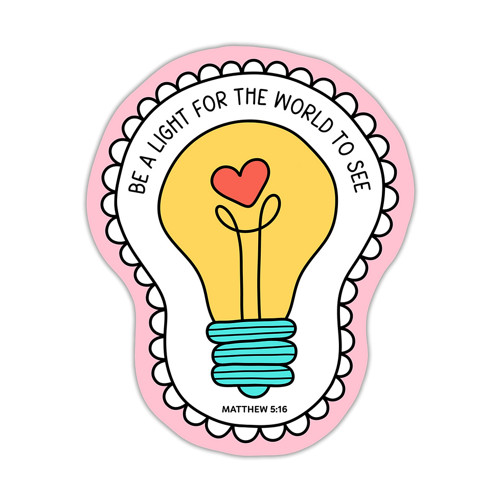 Thumbnail: BE A LIGHT FOR THE WORLD TO SEE STICKER