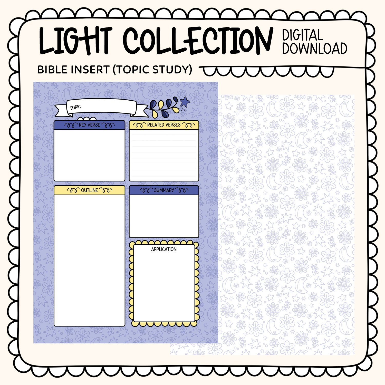 DIGITAL DOWNLOAD - LIGHT COLLECTION - BIBLE TIP IN SET (TOPIC)