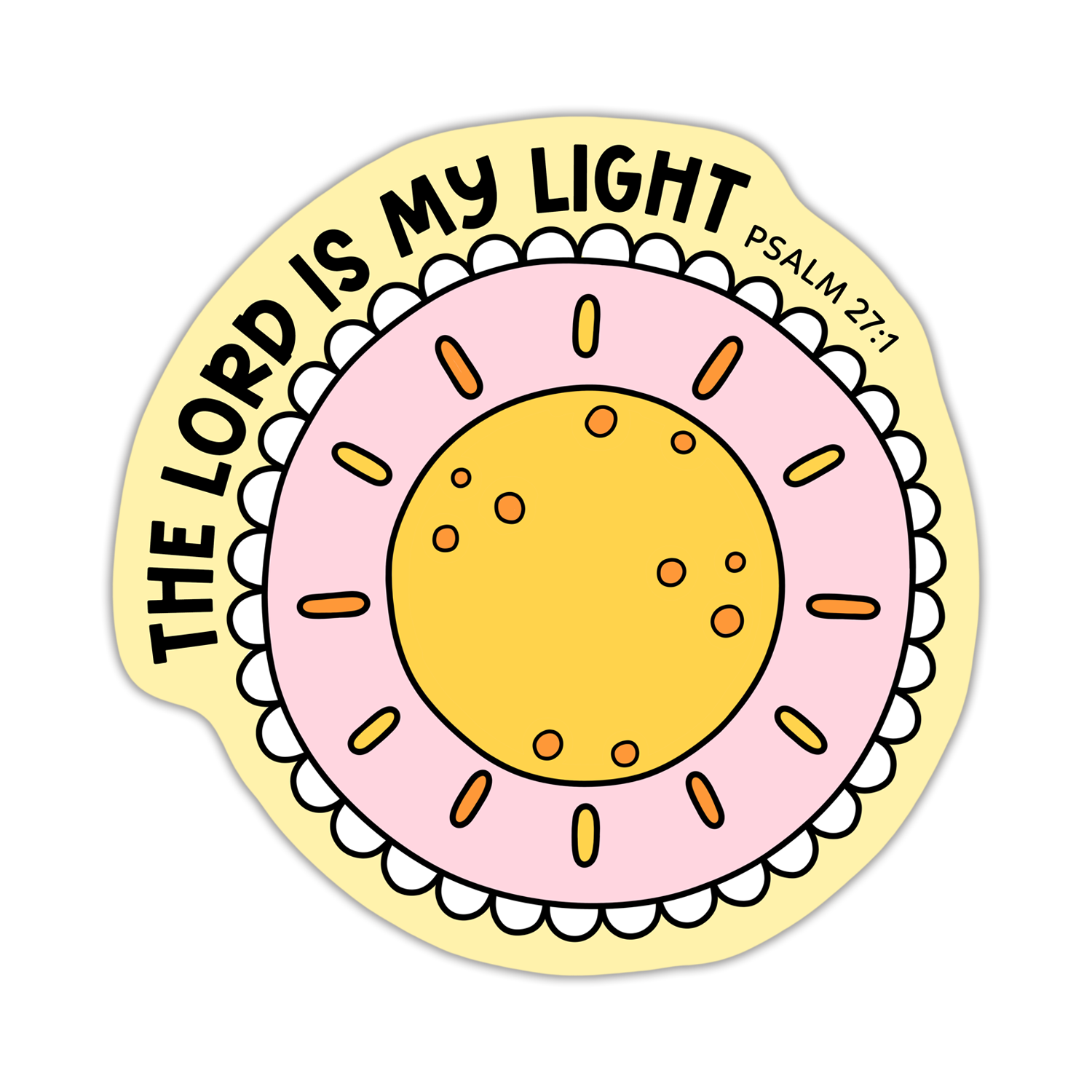 THE LORD IS MY LIGHT STICKER