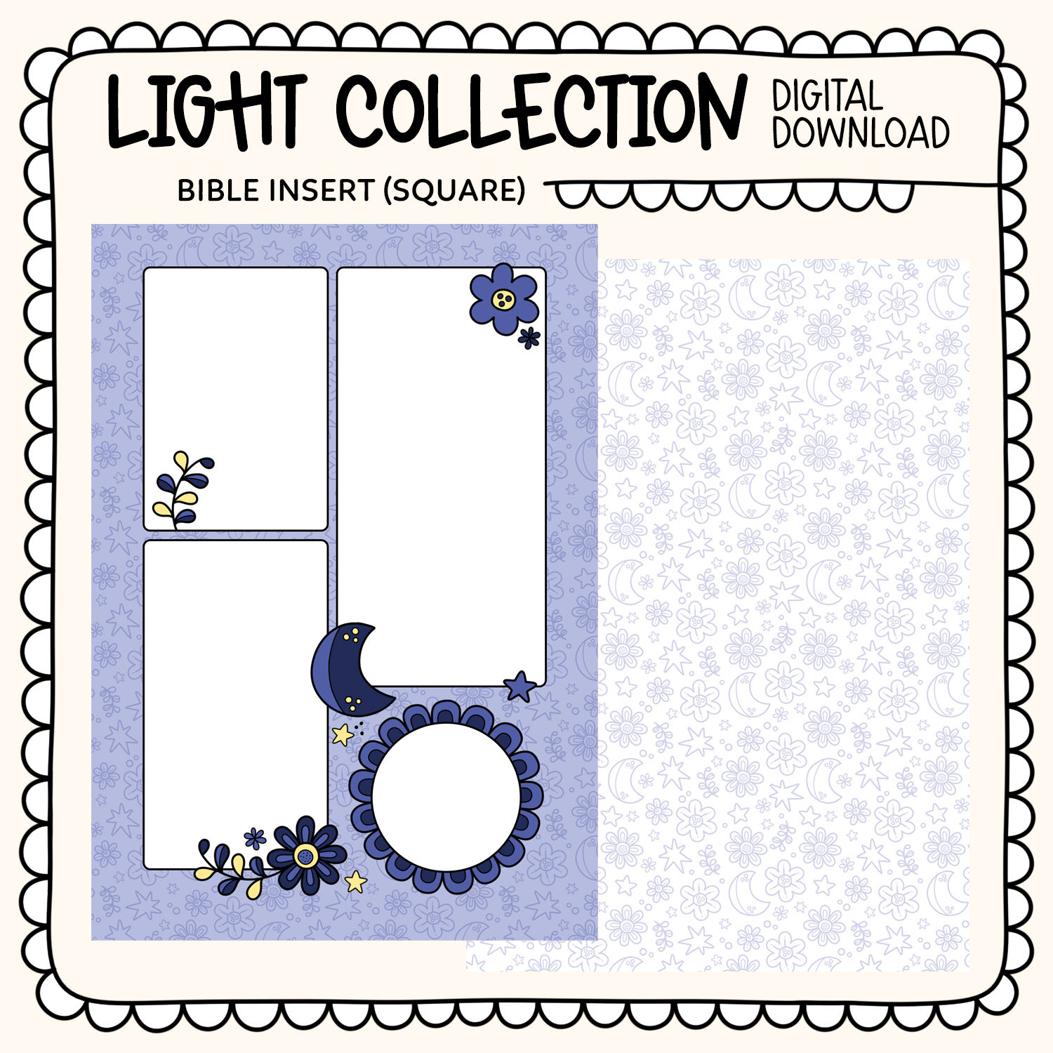 DIGITAL DOWNLOAD - LIGHT COLLECTION - BIBLE TIP IN SET (SQUARE)