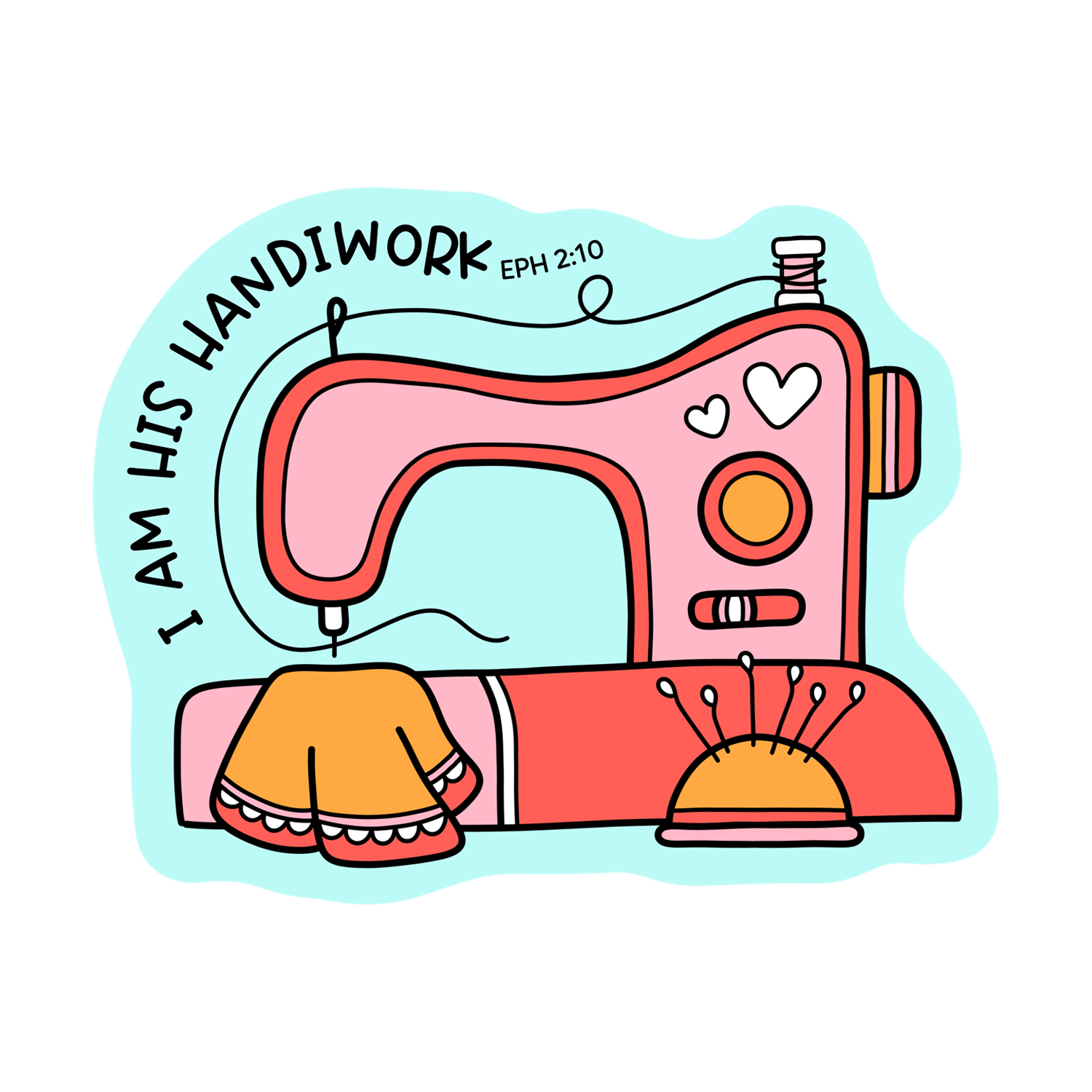 I AM HIS HANDIWORK STICKER