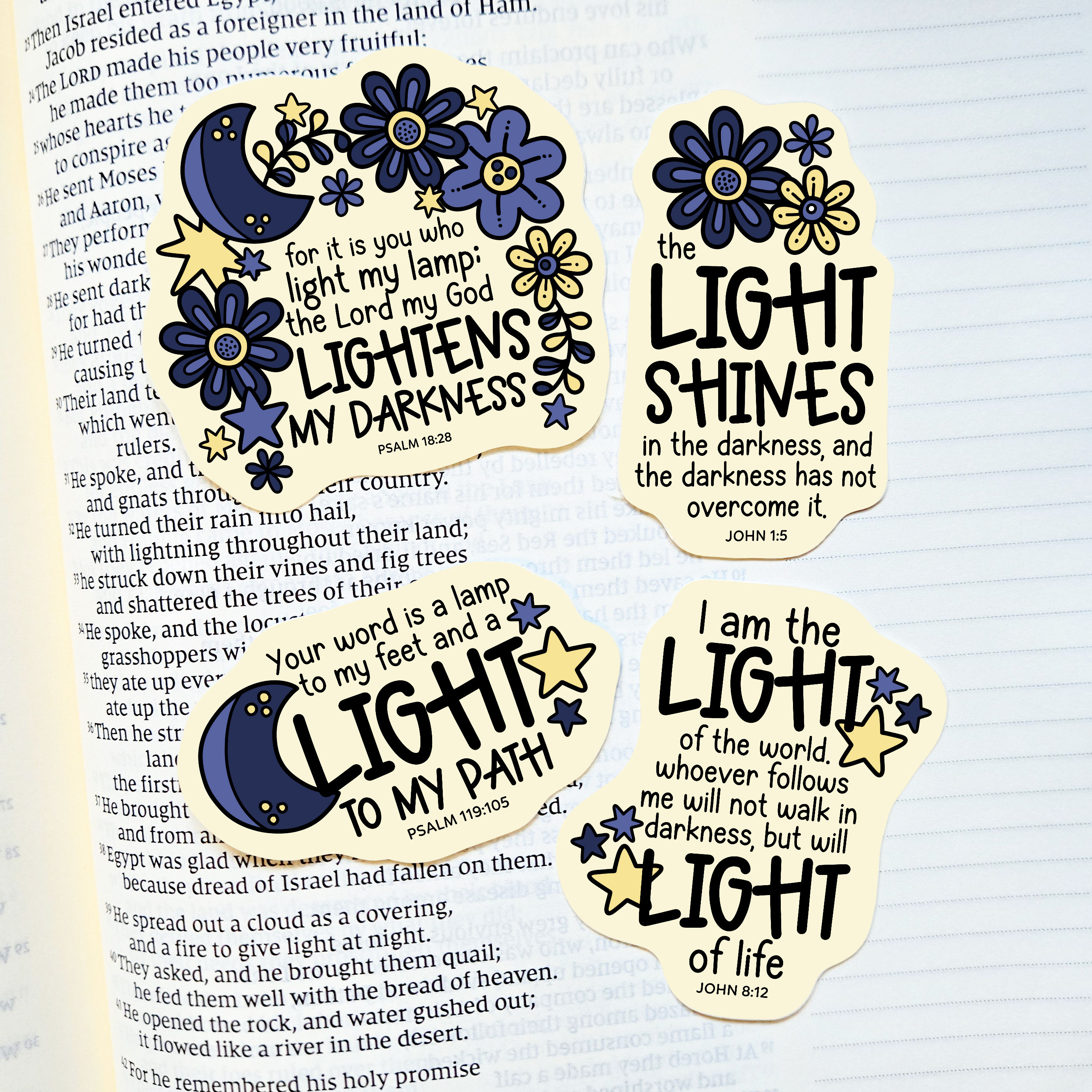 IN THE LIGHT STICKER SET