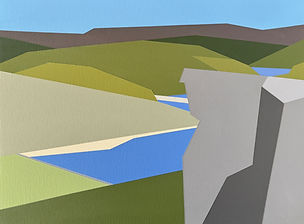 The painting of Bamford Edge exhibited at the Halpern Gallery