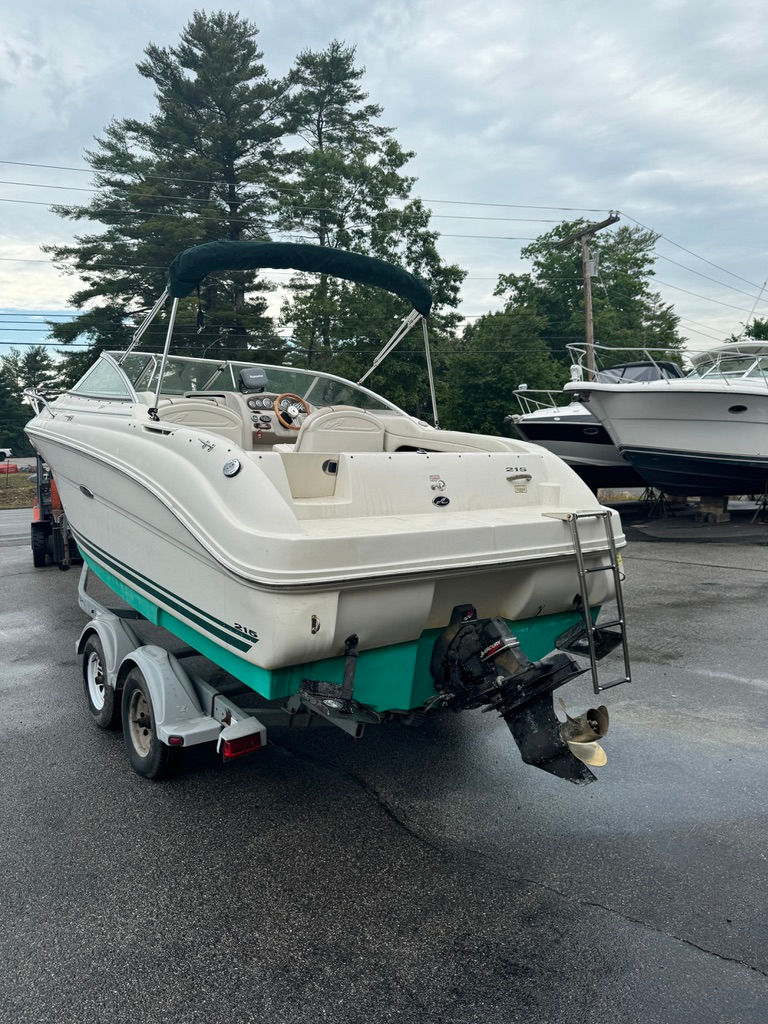 Thumbnail: 2004 Sea Ray 215 Weekender Cruiser Cuddy Cabin Express Boat Trailer