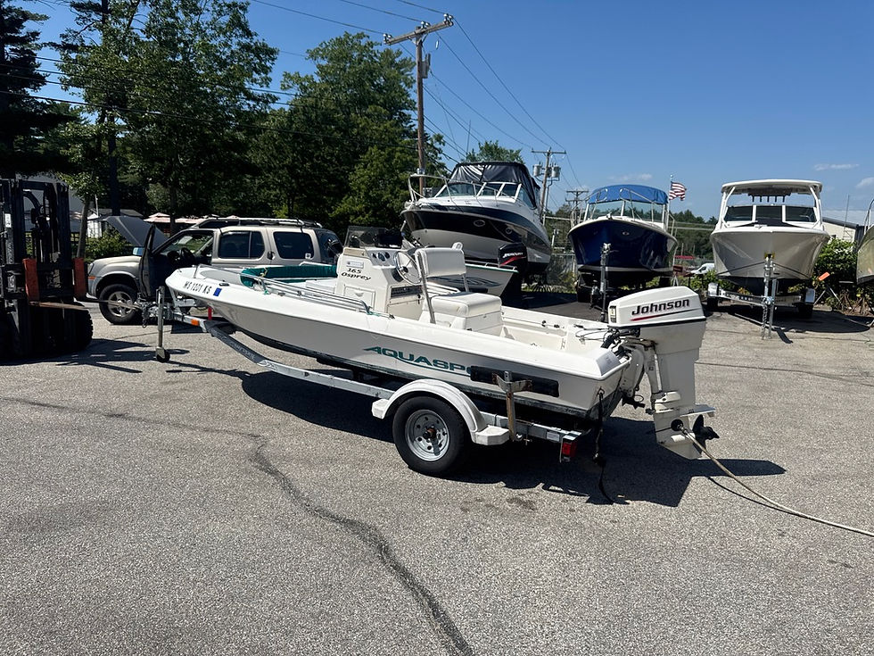 Thumbnail: 2002 Aquasport 165 Osprey CC 16' Center Console Fishing Boat Johnson 2-Stroke
