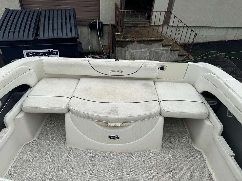 Thumbnail: 2004 Sea Ray 215 Weekender Cruiser Cuddy Cabin Express Boat Trailer
