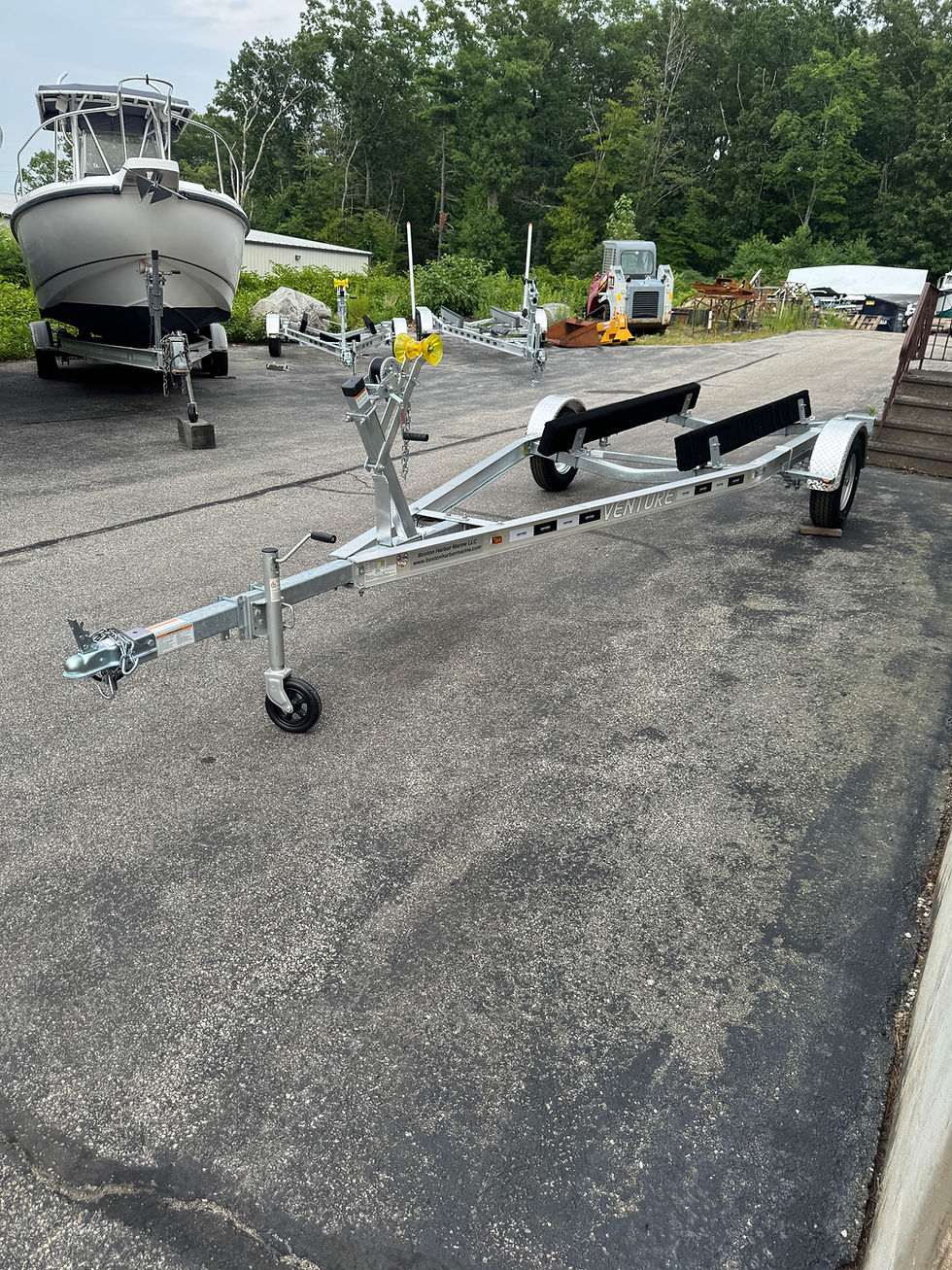 Thumbnail: 2026 Venture VAB-2425 Aluminum Single Axle Bunk Boat Trailer NEW