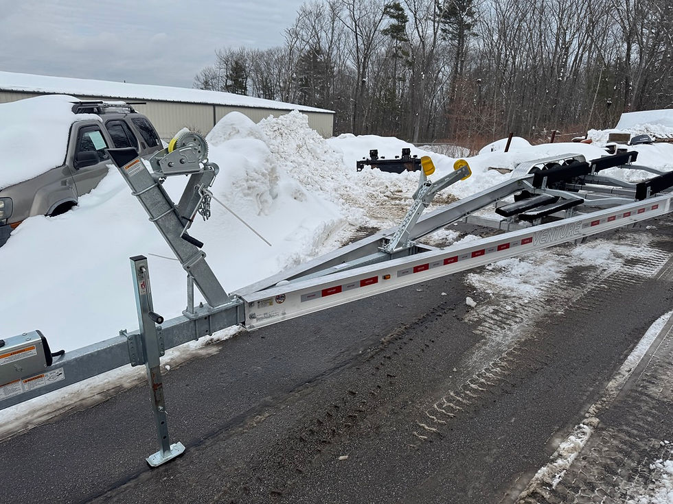 Thumbnail: 2026 Venture VATB-12625 Aluminum Triple Axle Bunk Boat Trailer NEW