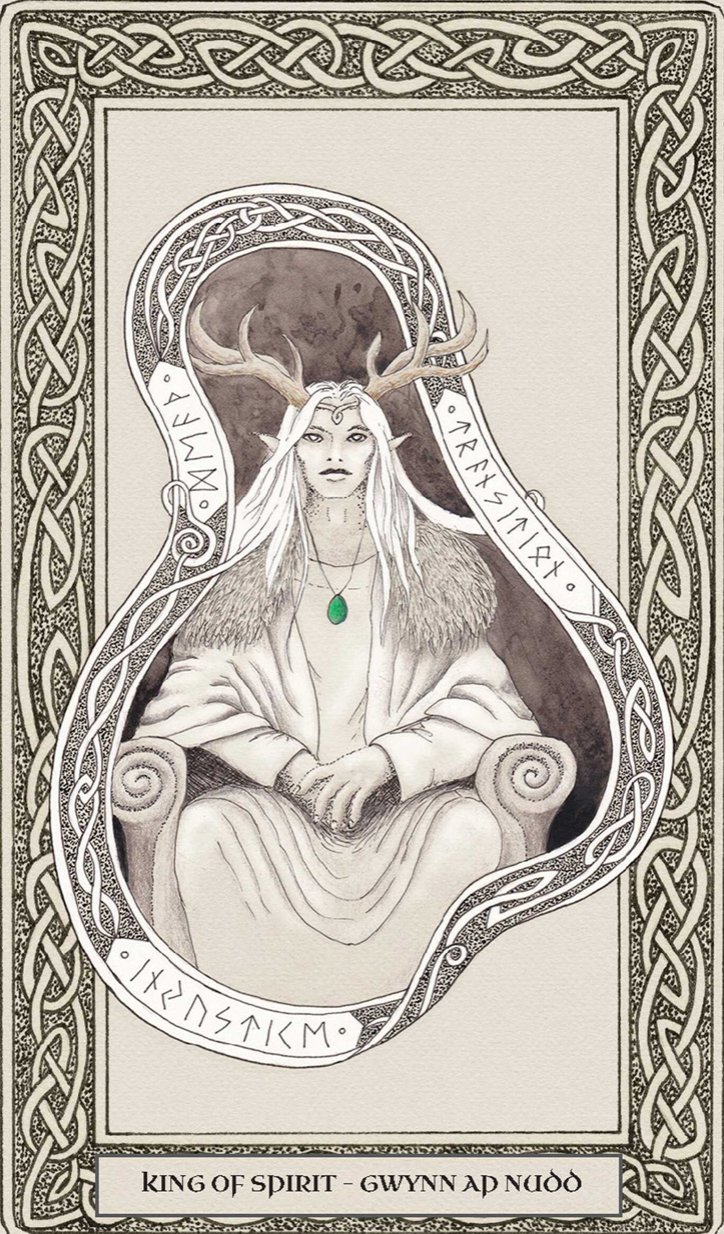 Miniature : The King of Spirit tarot card