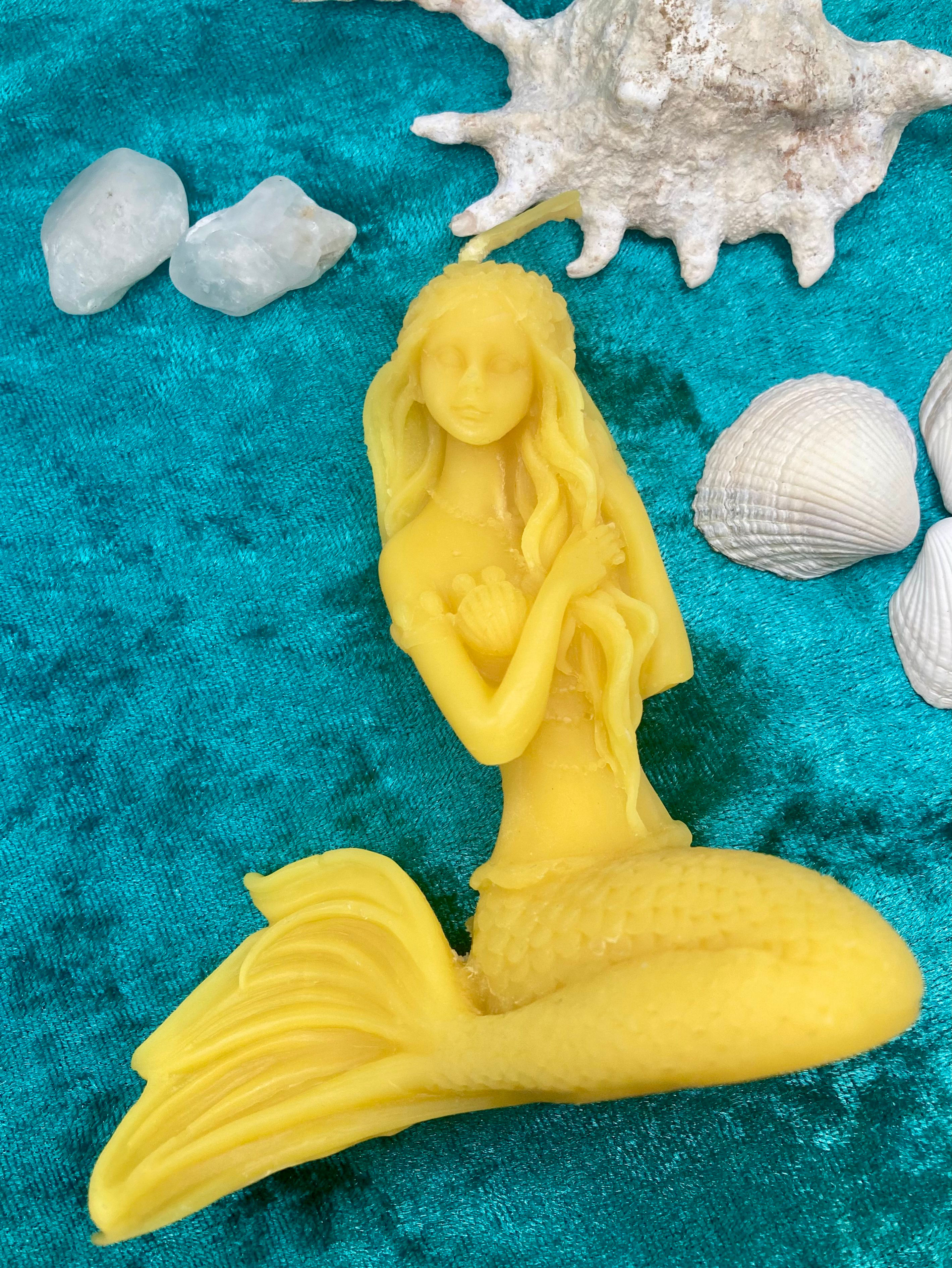 Mermaid Beeswax Candle