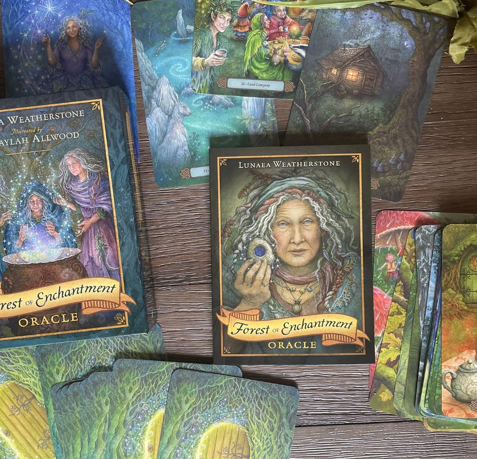 Miniature : Forest of Enchantment Oracle by  Lunaea Weatherstone & Meraylah Allwood