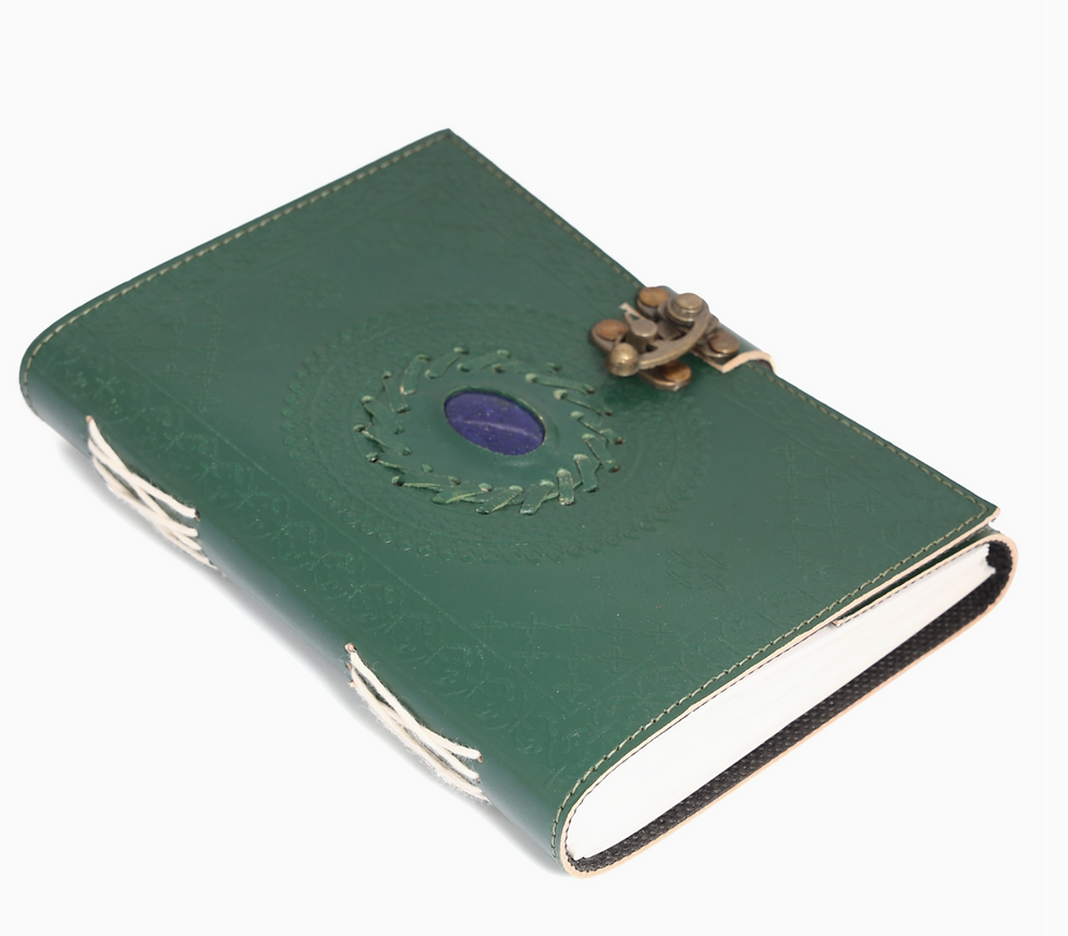 Miniature : Embossed Mandala Design Leather Journal