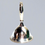 Miniature : Silver Altar Bell with Triple Moon symbol
