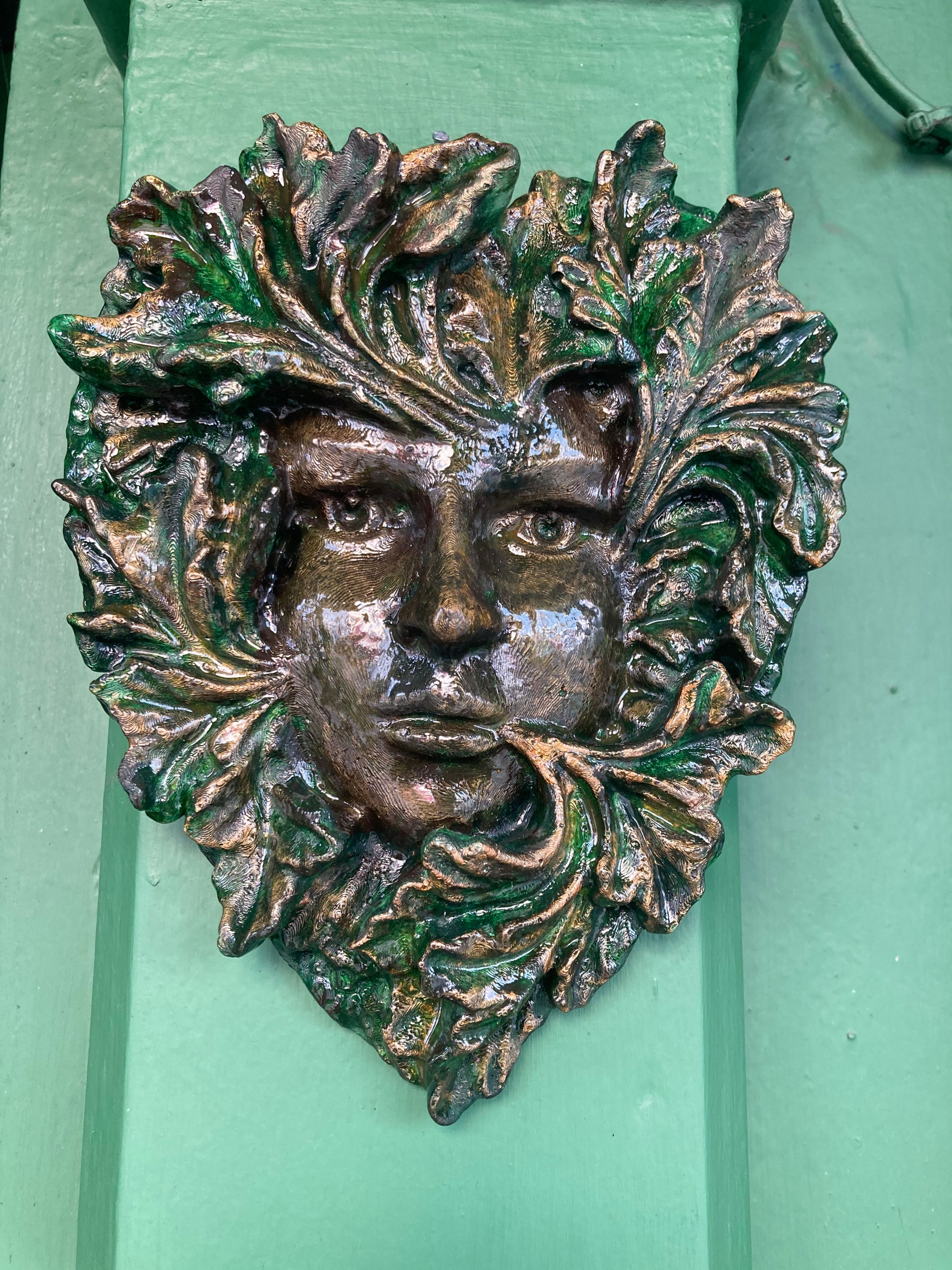 Green Lady Wall Plaque