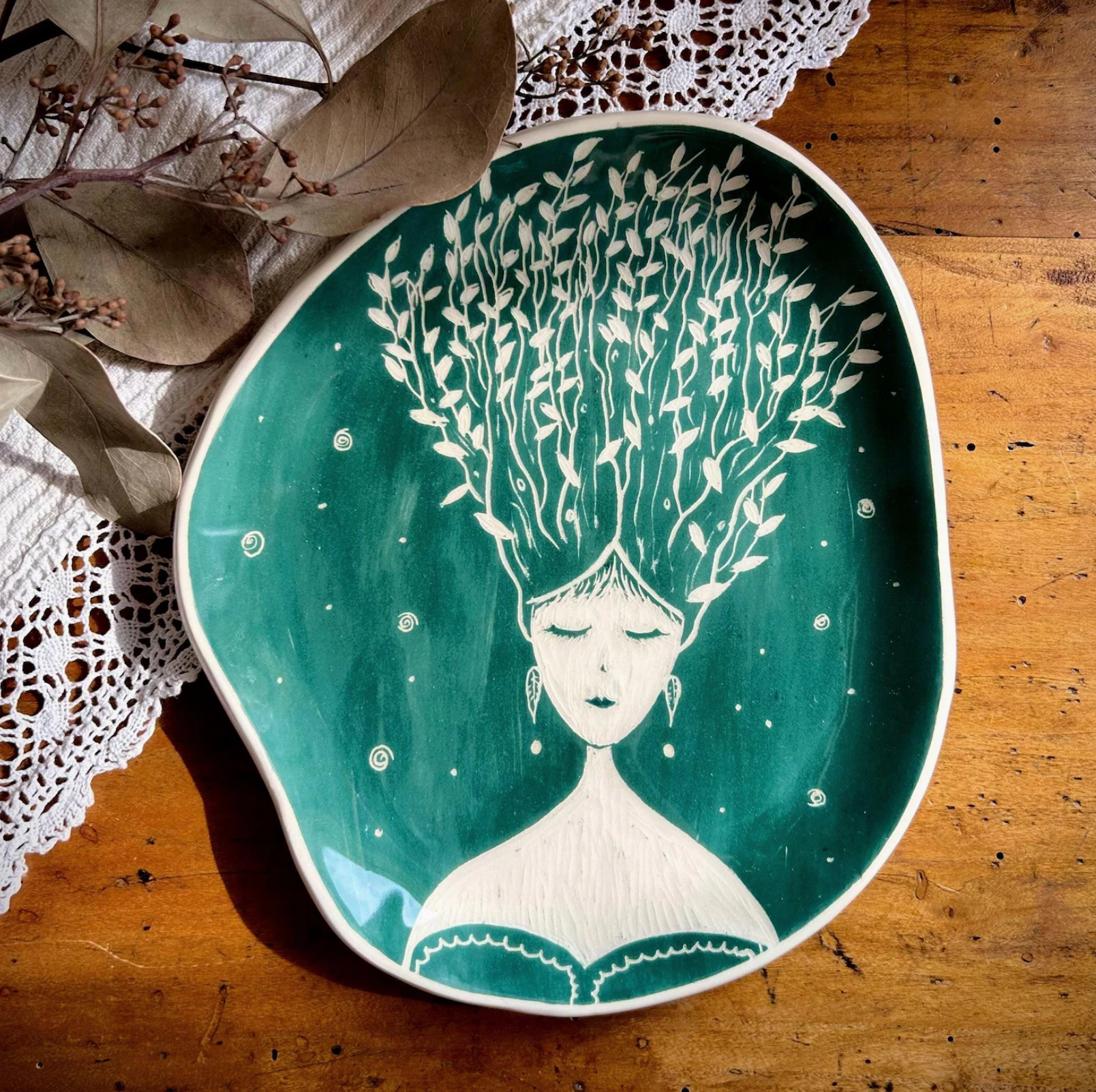 Rebirth ~ Ceramic Altar Plate