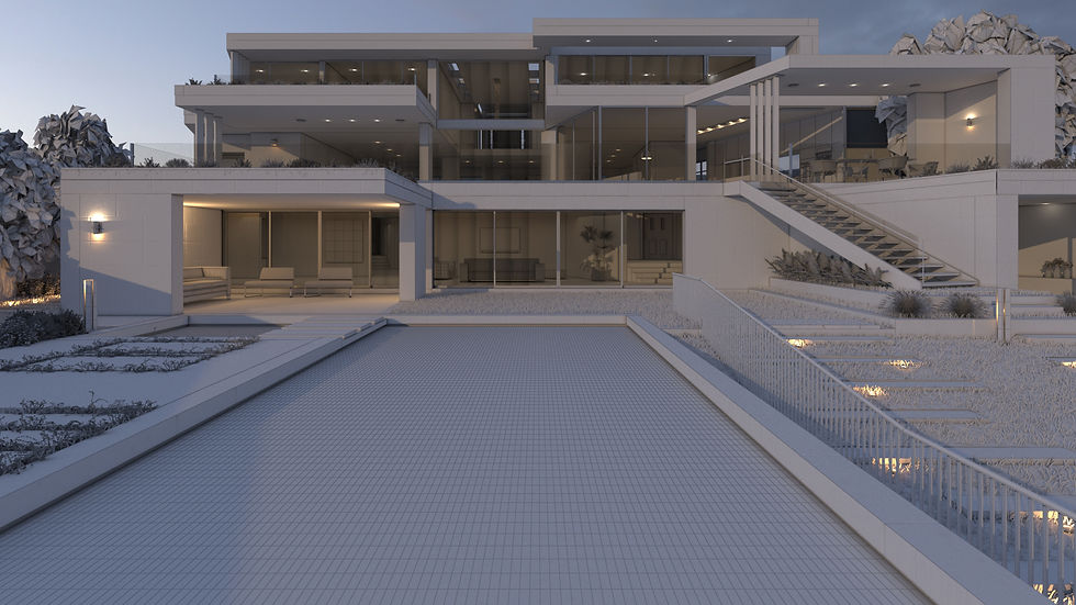 Render exterior blanco