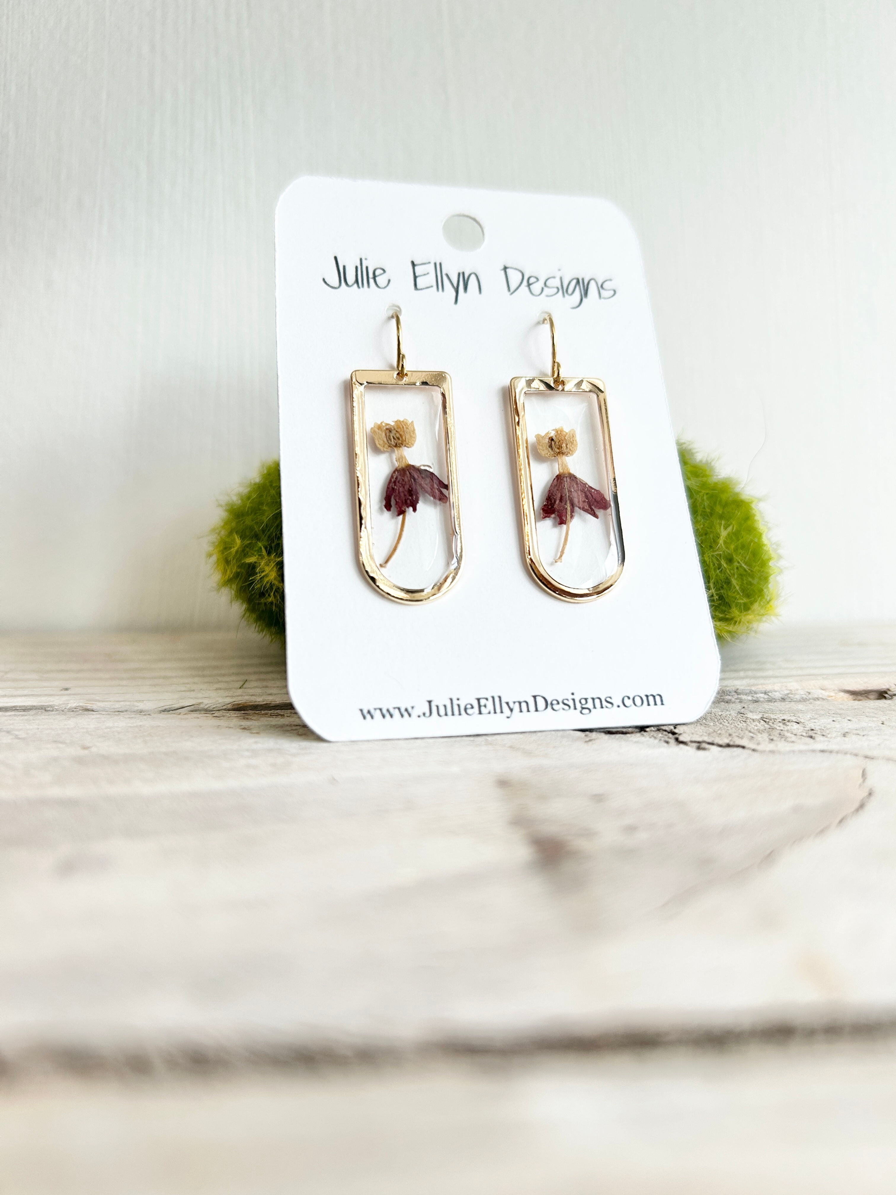 Botanical Collection - U-Shaped Floral Earrings