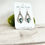Thumbnail: Ornate Botanical Earrings - Light Blue Marquis