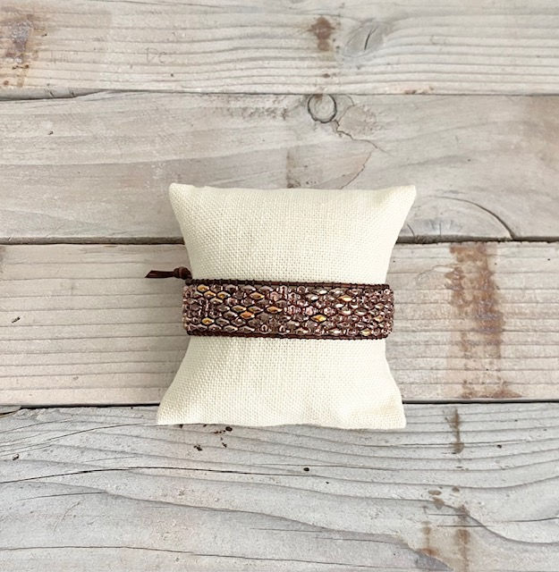 Thumbnail: Dragon Scale Bracelet in Gold Capri (Large Width)