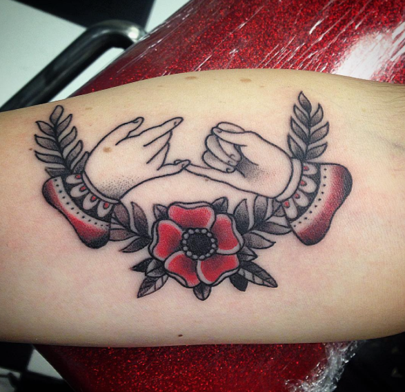 Traditional Hands Tattoo