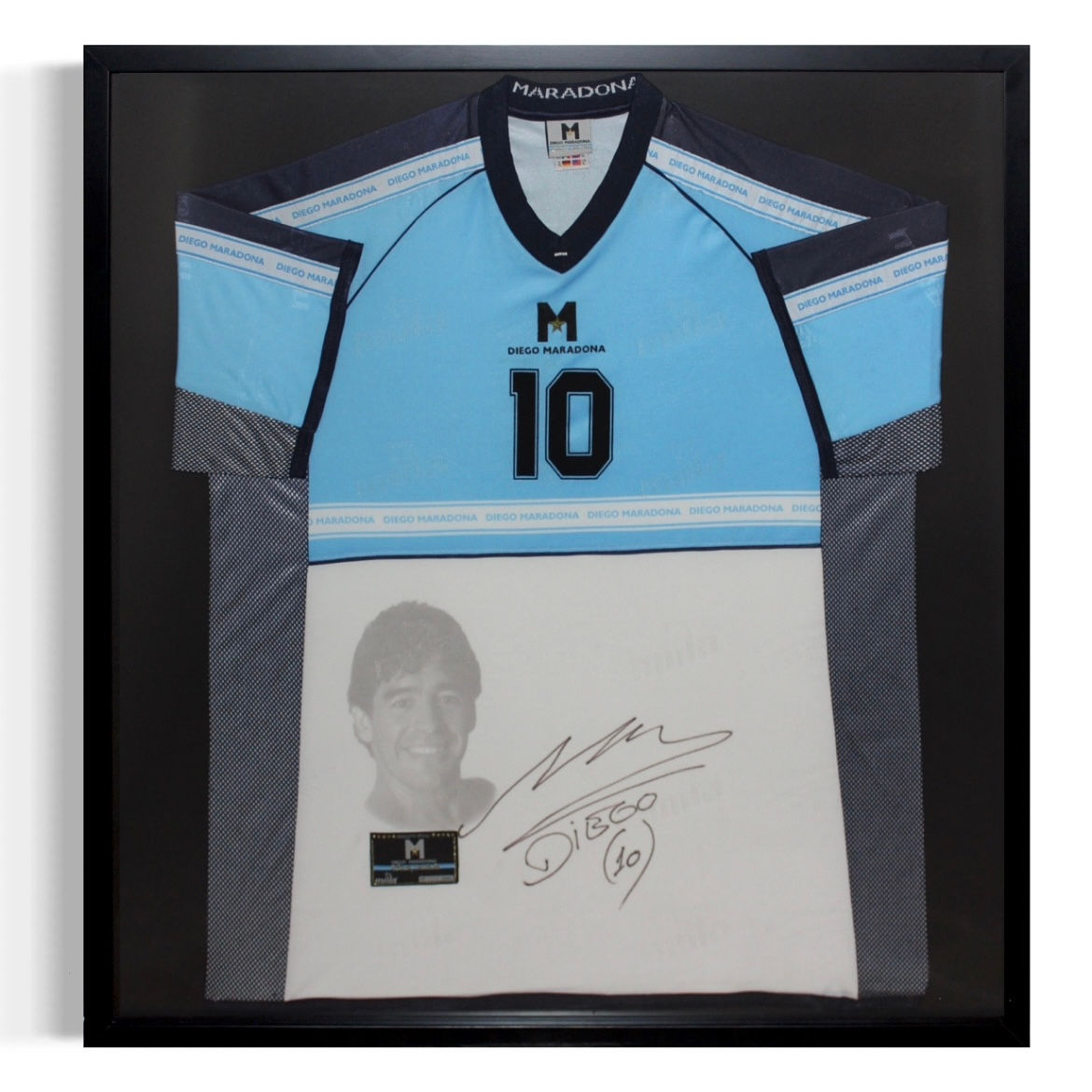 Maradona autographed jersey Limited Edition.