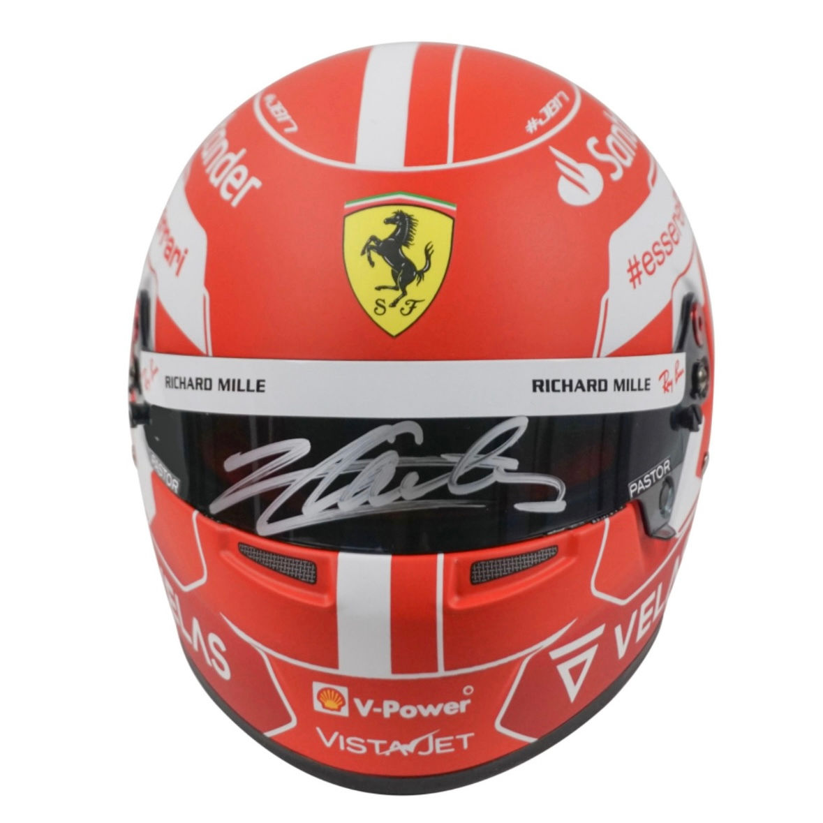 Mini casco 1:2 autografiado por Charles Leclerc