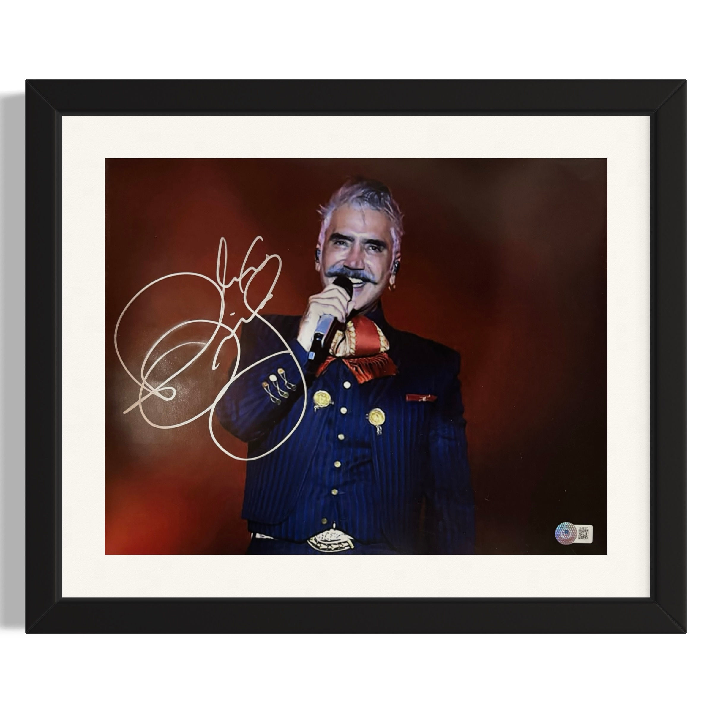 Foto autografiada por Alejandro Fernández 