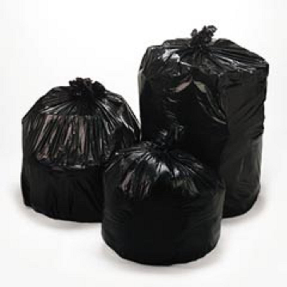 GARBAGE BAGS AND BINS