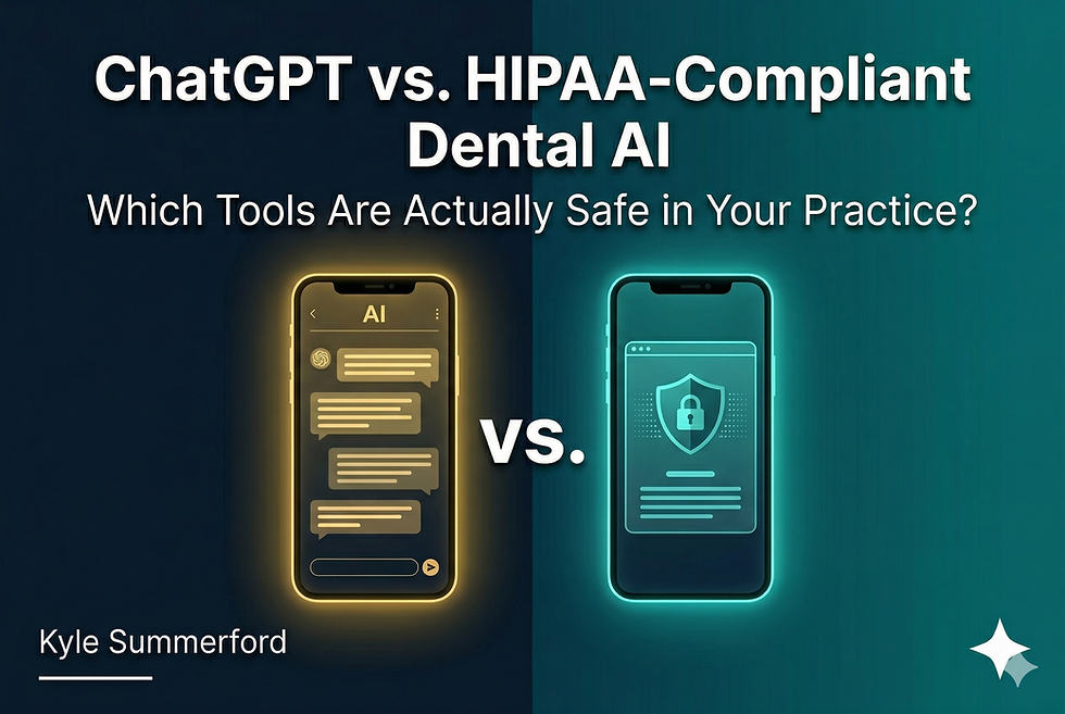 ChatGPT vs. HIPAA-Compliant Dental AI: Which Tools Are Actually Safe in Your Practice?