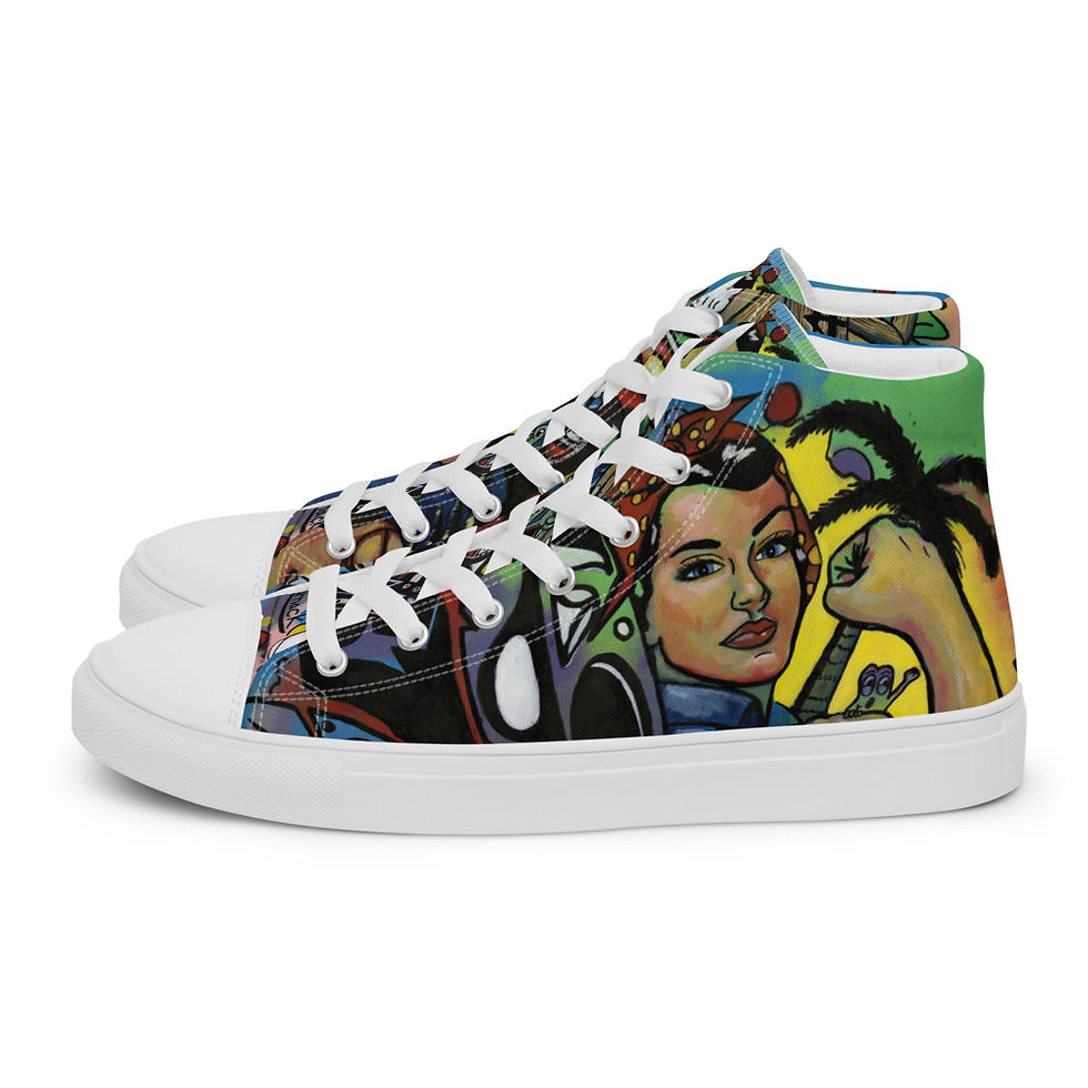 Thumbnail: Men’s high top canvas shoes