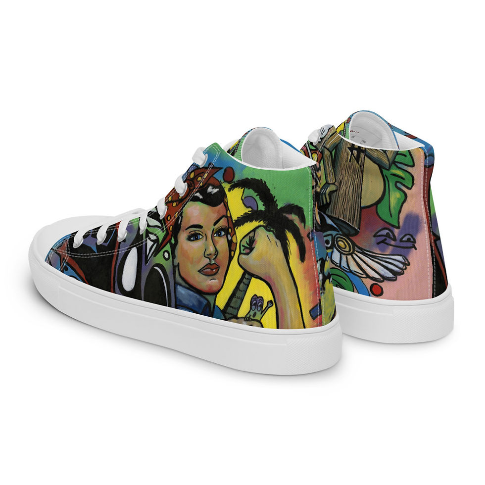 Thumbnail: Men’s high top canvas shoes