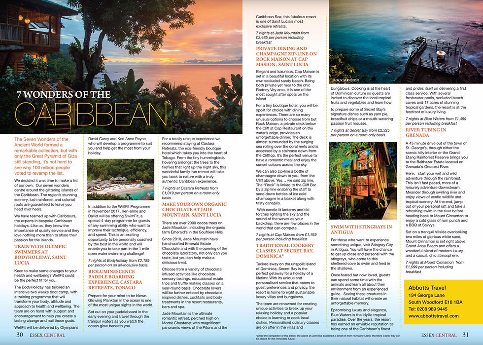 Caribbean, Essex Central Magazine