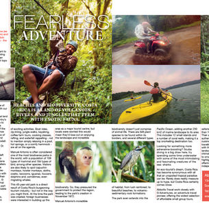 Fearless Adventure in Costa Rica, Essex Central Magazine - April 2018