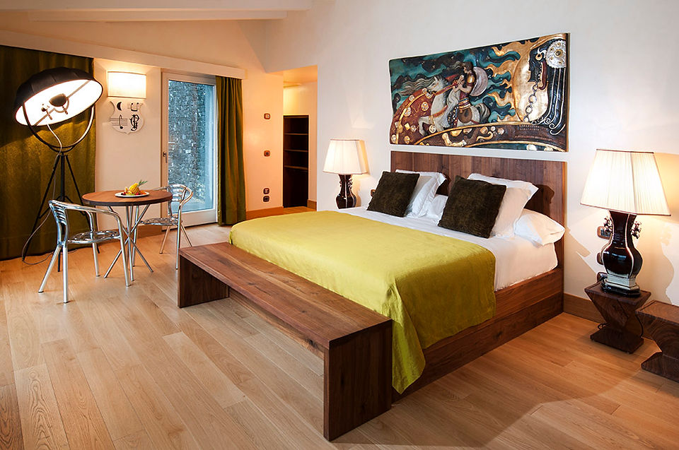 Villa Amina bedroom, CastaDiva Resort & Spa