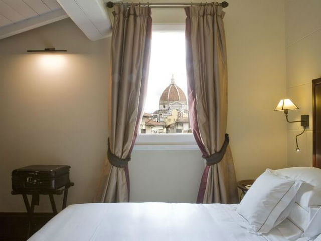 The view from a bedroom at L’Orologio, Florence