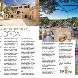 Carrossa Hotel Spa Villas, Mallorca, Essex Central Magazine - September 2019