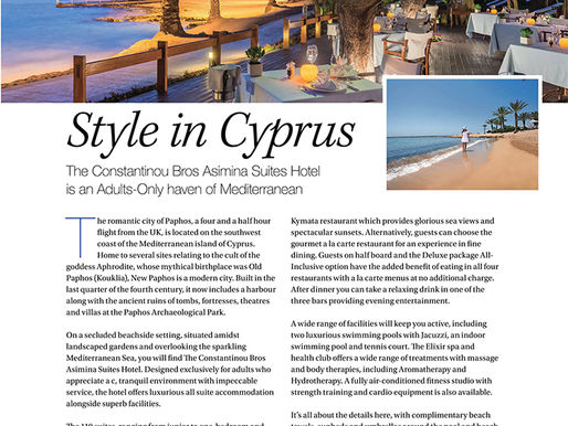 Style in Cyprus, West Essex Life - January 2020