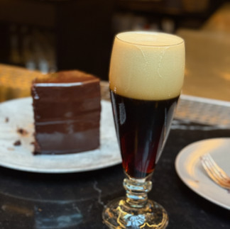 Nitro Caramelized Chocolate Churro Porter poured at Moody Tongue brewery in Chicago.