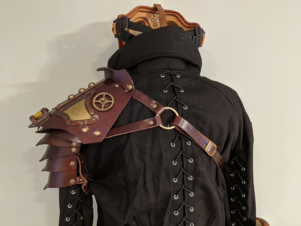 Thumbnail: Fancy Leather Pauldron/Shoulder Armor