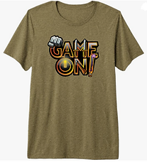 Game on Olive Comfy T-shirt Copyright 2025 By Sheryl Marie