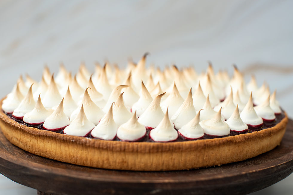Miniatura: Tarte de chocolate merengada