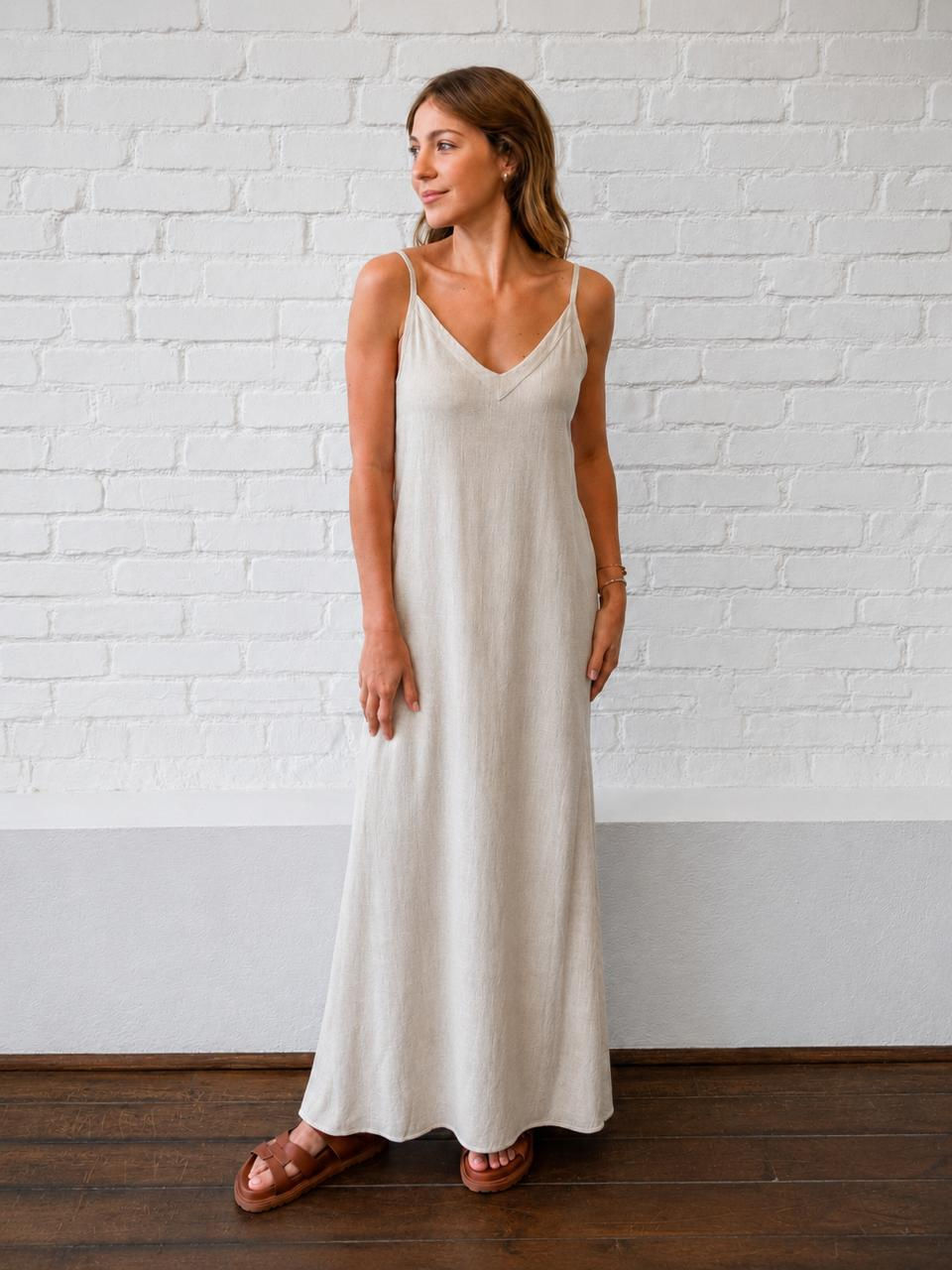Vestido Gypsy Longo Natural