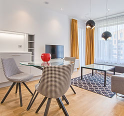Modern living room after Whole Detail Spring Cleaning service.